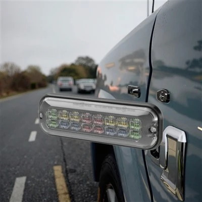 12 LED Amber Aluminum Housing IP68 IP69K Retrofit Flashing Bright LED Warning Lights For Truck/Cars price