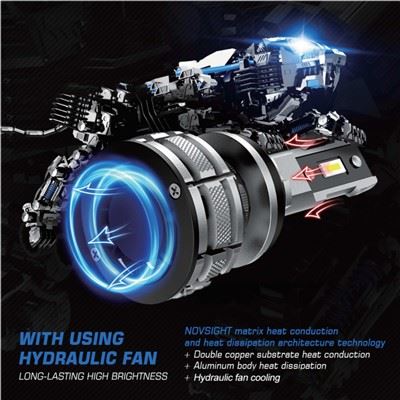 New Design High Power 6000K 12LED SA Chips Easy Installation H11/9005/H4/9006/H7 LED Headlight high quality